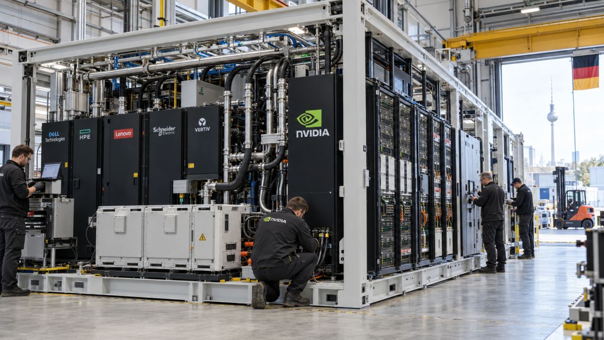 Nvidia propone centros de IA modulares para Europa