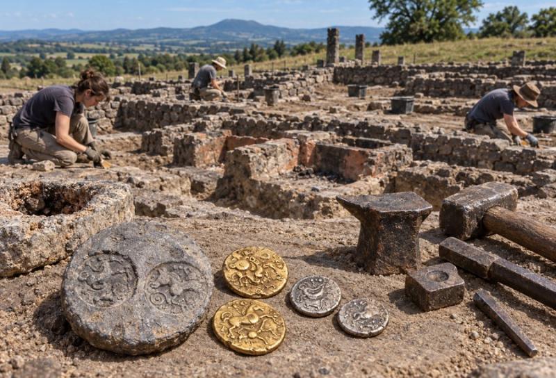 El taller donde los galos acuñaban oro: hallan en Corent la mayor casa de la moneda del mundo antiguo