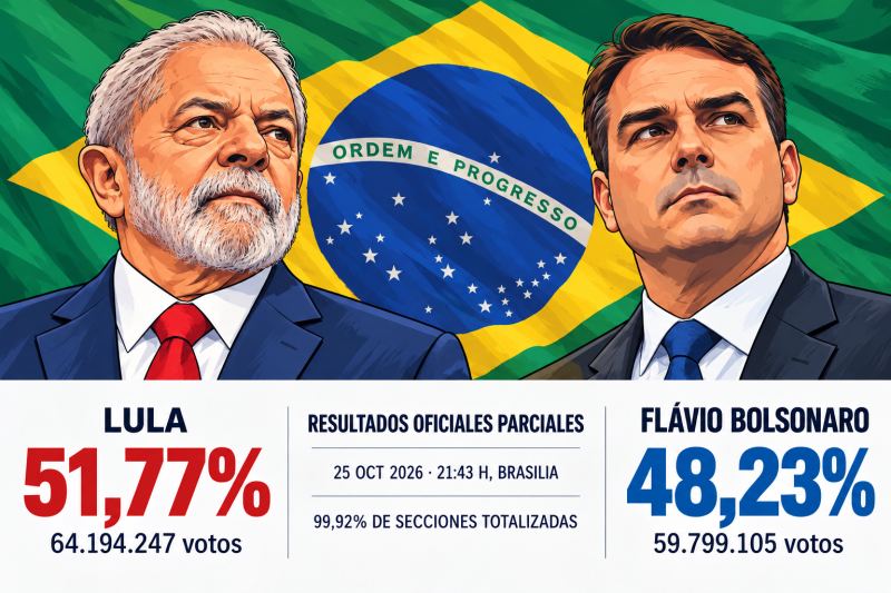 Brasil: Lula se acerca a la reelección con casi todas las urnas escrutadas
