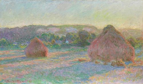 "The Haystacks" (1890-1891) by Claude Monet